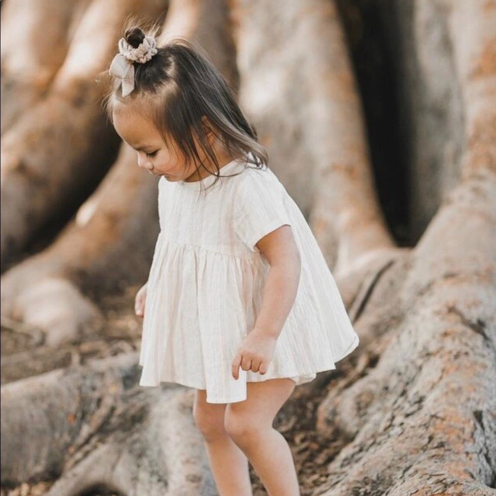 Rylee + Cru Jane Blouse / Bloomers in Coconut Sand